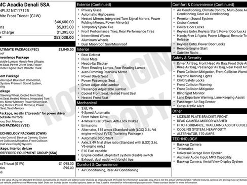 Used 2022 GMC Acadia Denali w/ Denali Ultimate Package FWD image 42