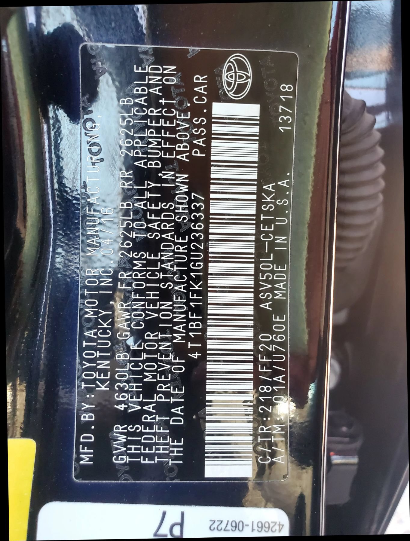 Used 2016 Toyota Camry SE FWD image 55