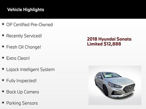 Used 2018 Hyundai Sonata Limited w/ Limited Ultimate Package 03 FWD image 2
