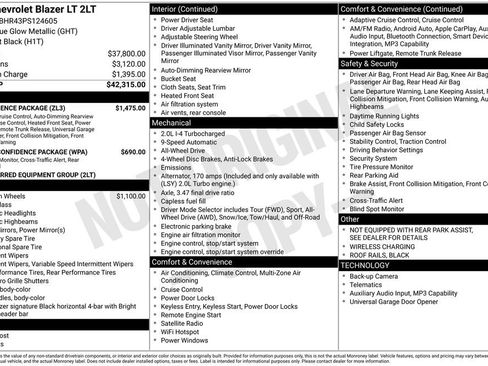 Used 2023 Chevrolet Blazer LT w/ Convenience Package image 41