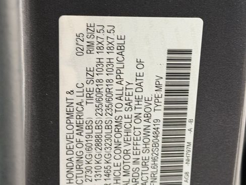 Certified 2025 Honda Odyssey EX-L image 24