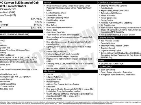 Used 2016 GMC Canyon SLE RWD image 2