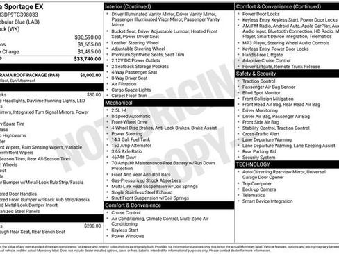 New 2026 Kia Sportage EX w/ EX Panorama Roof Package FWD image 4