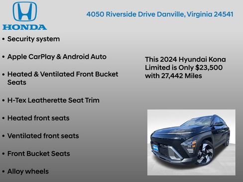 Used 2024 Hyundai Kona Limited image 22