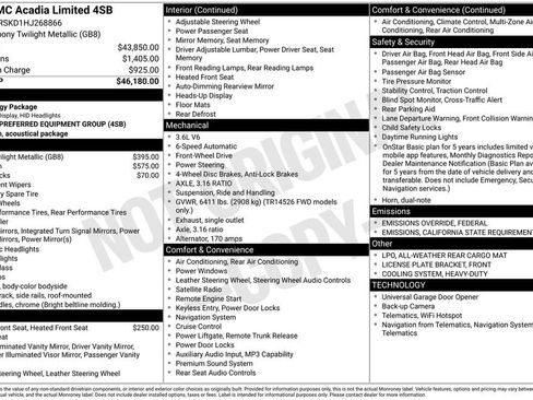 Used 2017 GMC Acadia Limited SLT image 45