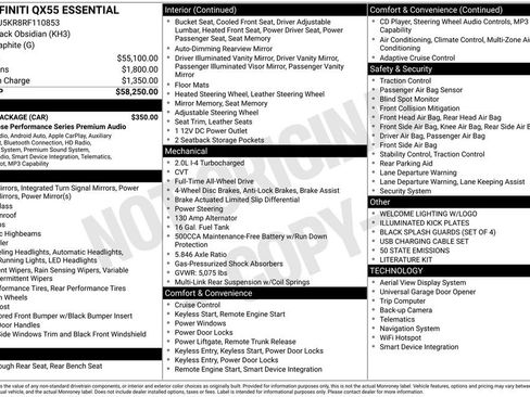 Certified 2024 INFINITI QX55 Essential w/ Cargo Package AWD/4WD image 26