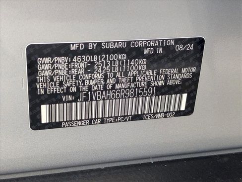 Used 2024 Subaru WRX Premium w/ Popular Package #2A AWD/4WD image 24