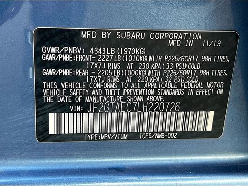 Used 2020 Subaru Crosstrek 2.0i Premium w/ Moonroof Package 1 image 32