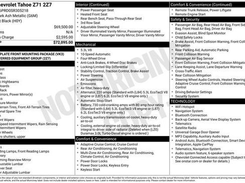 Used 2025 Chevrolet Tahoe Z71 AWD/4WD image 5