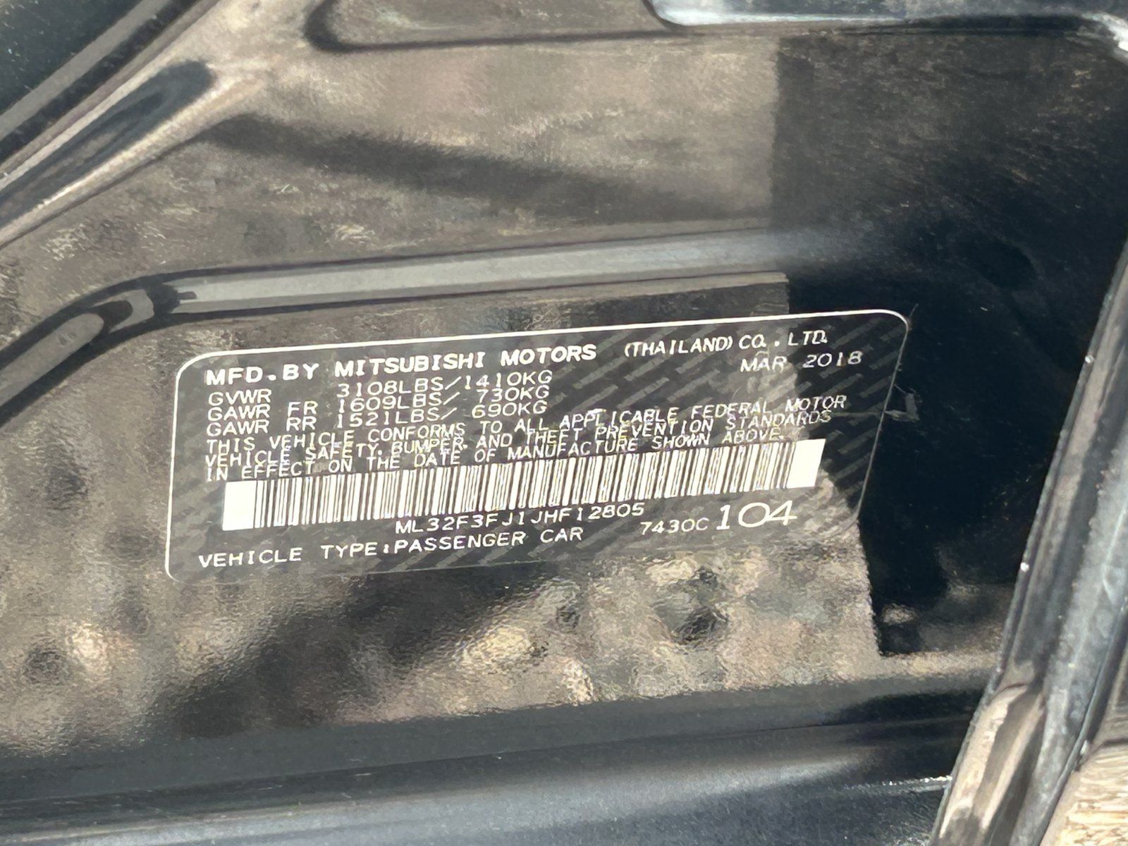 Used 2018 Mitsubishi Mirage G4 ES FWD image 20