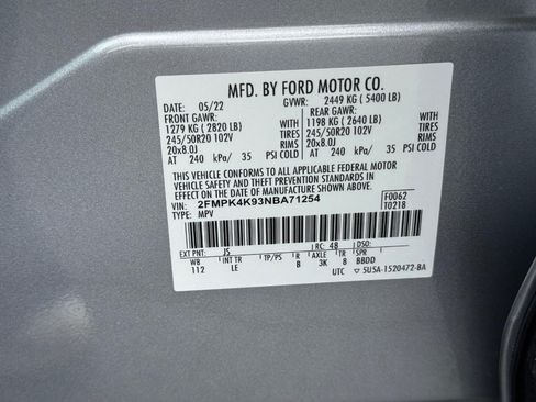 Used 2022 Ford Edge Titanium w/ Class II Trailer Tow Package AWD/4WD image 27