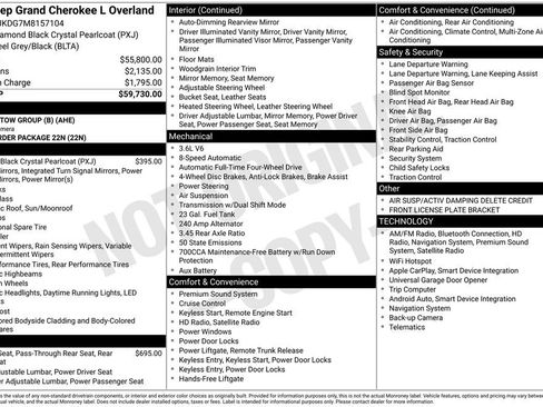 Certified 2021 Jeep Grand Cherokee L Overland image 46