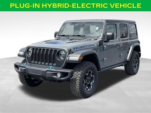Used 2022 Jeep Wrangler Unlimited Rubicon 4xe w/ Steel Bumper Group AWD/4WD image 3