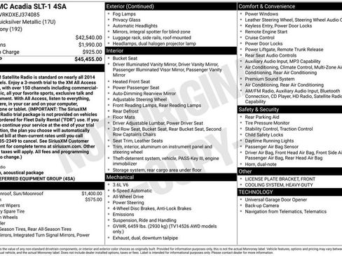 Used 2014 GMC Acadia SLT AWD/4WD image 2