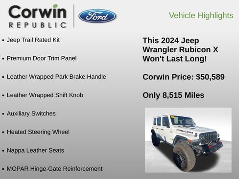 Used 2024 Jeep Wrangler Unlimited Rubicon image 12