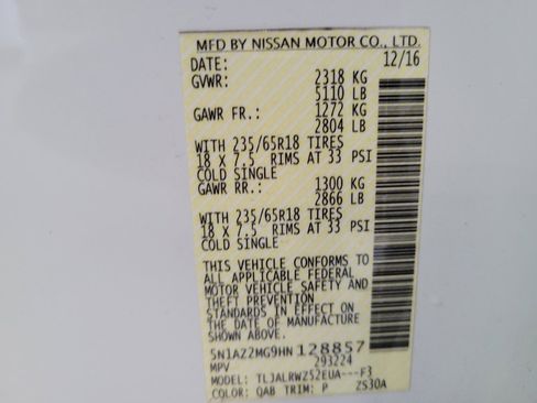 Used 2017 Nissan Murano SL FWD image 33