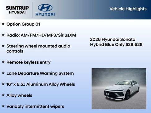 New 2026 Hyundai Sonata Blue FWD image 7