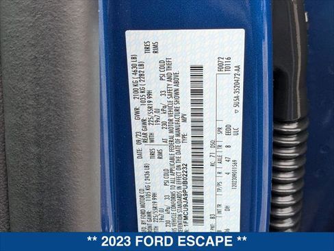 Certified 2023 Ford Escape Platinum w/ Premium Technology Package AWD/4WD image 24
