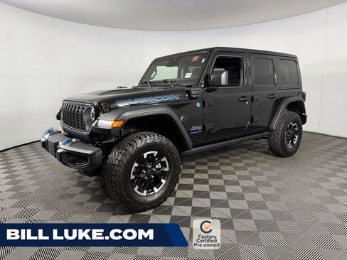 Certified 2025 Jeep Wrangler Unlimited Rubicon 4xe w/ Safety Group AWD/4WD image 1