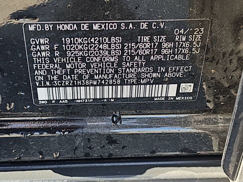 Certified 2023 Honda HR-V LX image 11