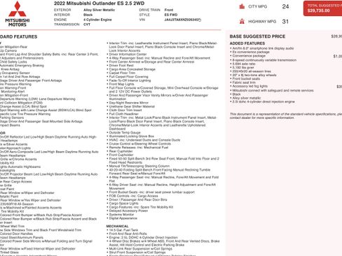 Used 2022 Mitsubishi Outlander ES image 3