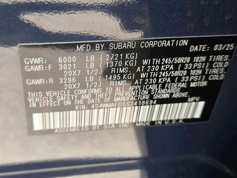 Used 2025 Subaru Ascent Onyx Edition w/ Popular Package #2 AWD/4WD image 24