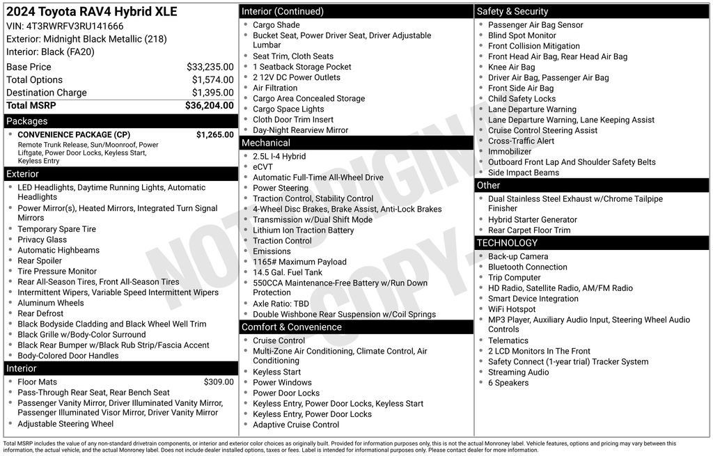 Used 2024 Toyota RAV4 XLE w/ Convenience Package AWD/4WD image 41