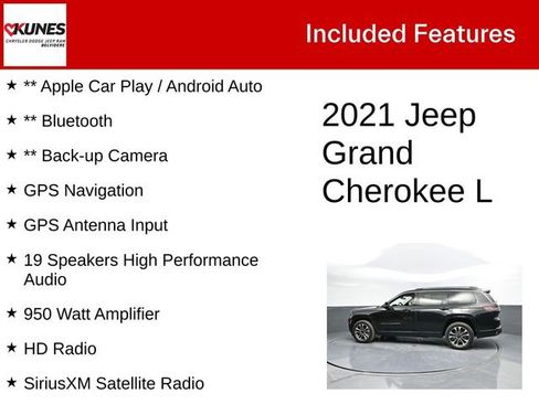 Used 2021 Jeep Grand Cherokee L Overland w/ Luxury Tech Group IV image 3