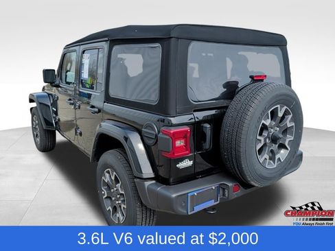 Used 2024 Jeep Wrangler Unlimited Sahara w/ Technology Group AWD/4WD image 3