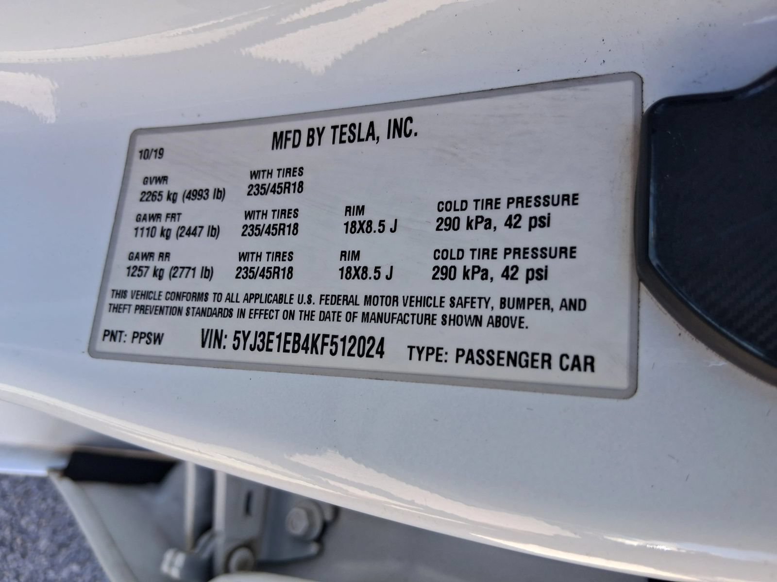 Used 2019 Tesla Model 3 Long Range AWD/4WD image 10
