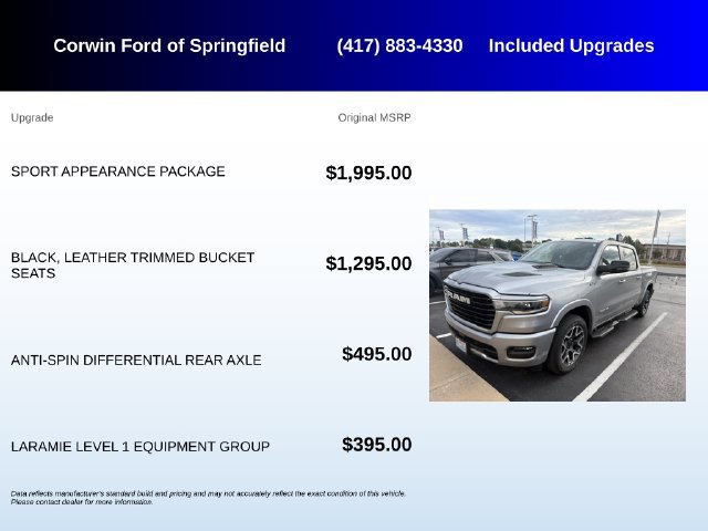 Used 2025 RAM 1500 Laramie w/ Sport Appearance Package AWD/4WD image 5