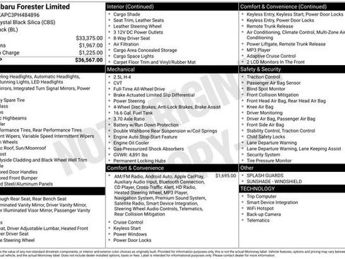 Certified 2023 Subaru Forester Limited image 32