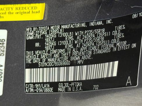 Used 2011 Toyota Sienna Limited image 41