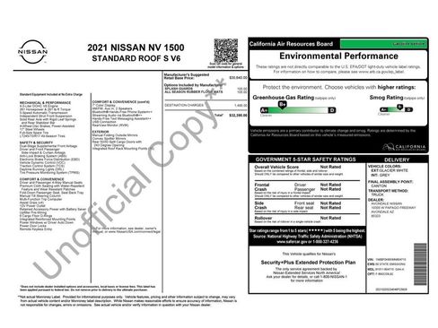 Used 2021 Nissan NV 1500 S image 4