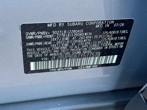 New 2026 Subaru Outback Premium AWD/4WD image 33