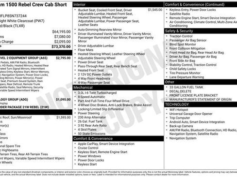 Used 2025 RAM 1500 Rebel w/ Rebel Level 2 Equipment Group image 10