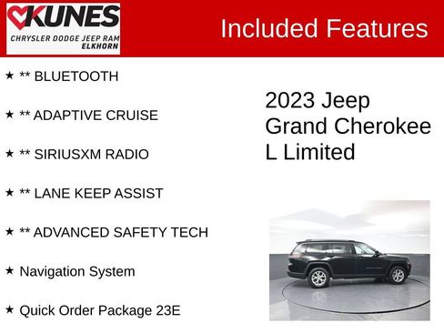 Used 2023 Jeep Grand Cherokee L Limited AWD/4WD image 3