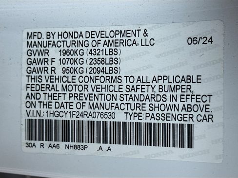 Used 2024 Honda Accord LX image 12