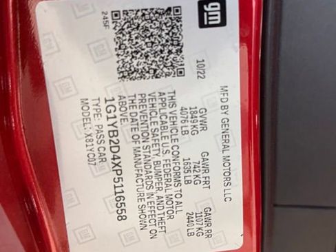 Used 2023 Chevrolet Corvette Stingray Preferred Cpe w/ Z51 Performance Package image 7