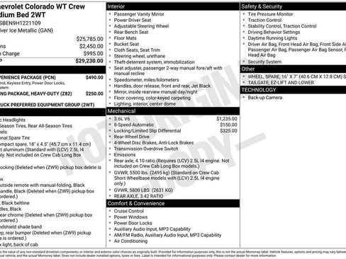 Used 2017 Chevrolet Colorado W/T w/ WT Convenience Package RWD image 5