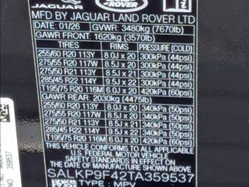 New 2026 Land Rover Range Rover SE AWD/4WD image 16