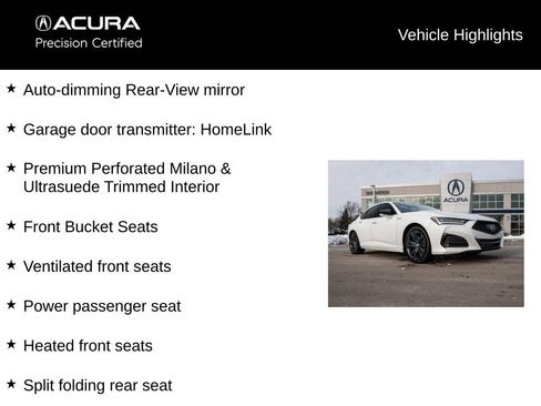 Certified 2023 Acura TLX SH-AWD w/ A-SPEC Pkg image 21