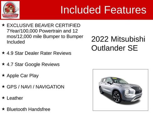 Used 2022 Mitsubishi Outlander SE AWD/4WD image 4