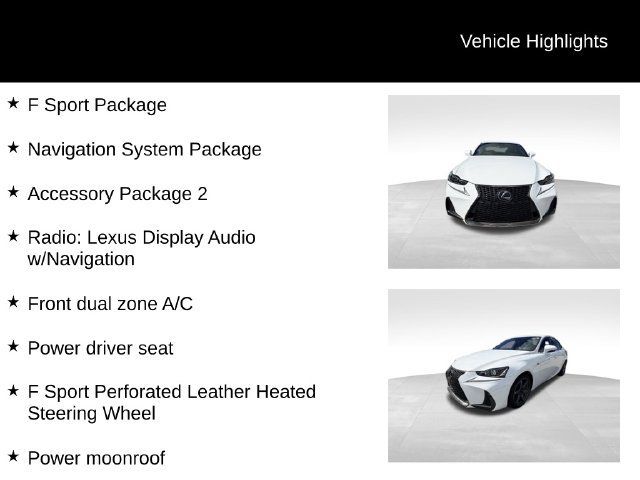 Used 2017 Lexus IS 300 F Sport w/ F Sport Package AWD/4WD image 13