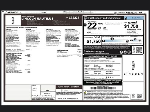 Used 2019 Lincoln Nautilus Reserve image 29