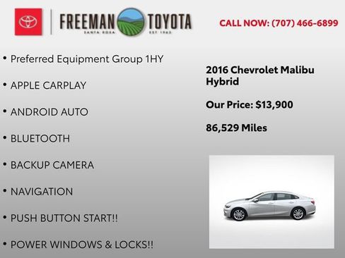 Used 2016 Chevrolet Malibu Hybrid FWD image 5