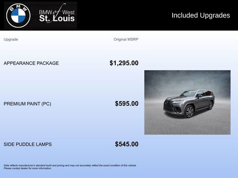 Used 2025 Lexus LX 600 4WD w/ Appearance Package image 20