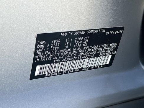 Certified 2025 Subaru Legacy Limited w/ Popular Package #3 image 35
