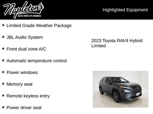 Used 2023 Toyota RAV4 Limited AWD/4WD image 15