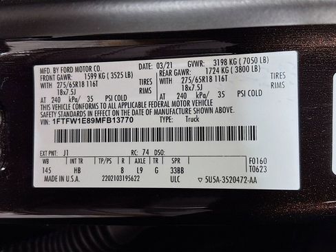 Used 2021 Ford F150 Lariat w/ Equipment Group 502A High image 36